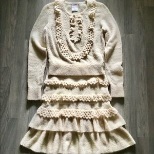 Chanel two piece gorgeous set made of soft wool.